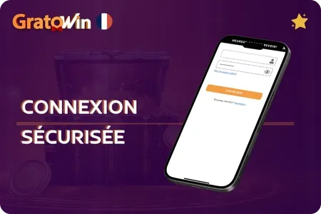 Écran de connexion au compte Gratowin avec les champs e-mail et mot de passe